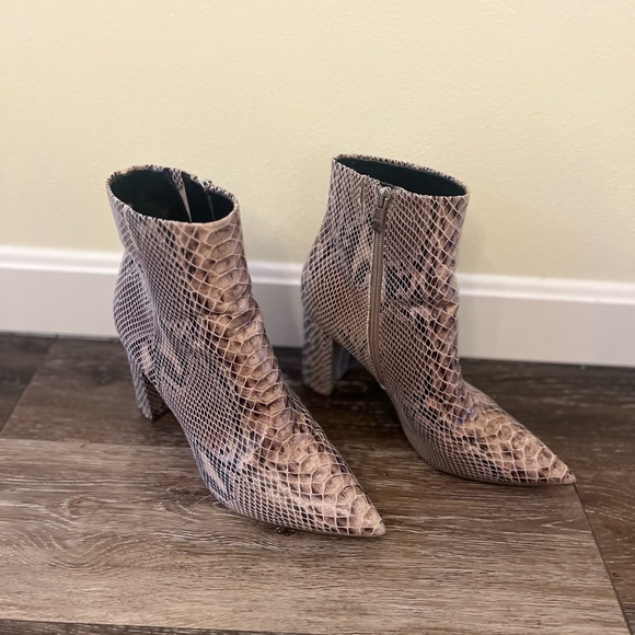 Marc Fisher Glorena Snakeskin Bootie - Picture 2 of 5